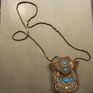 Gorgeous gold cross body purse